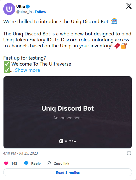 Uniq Discord Bot