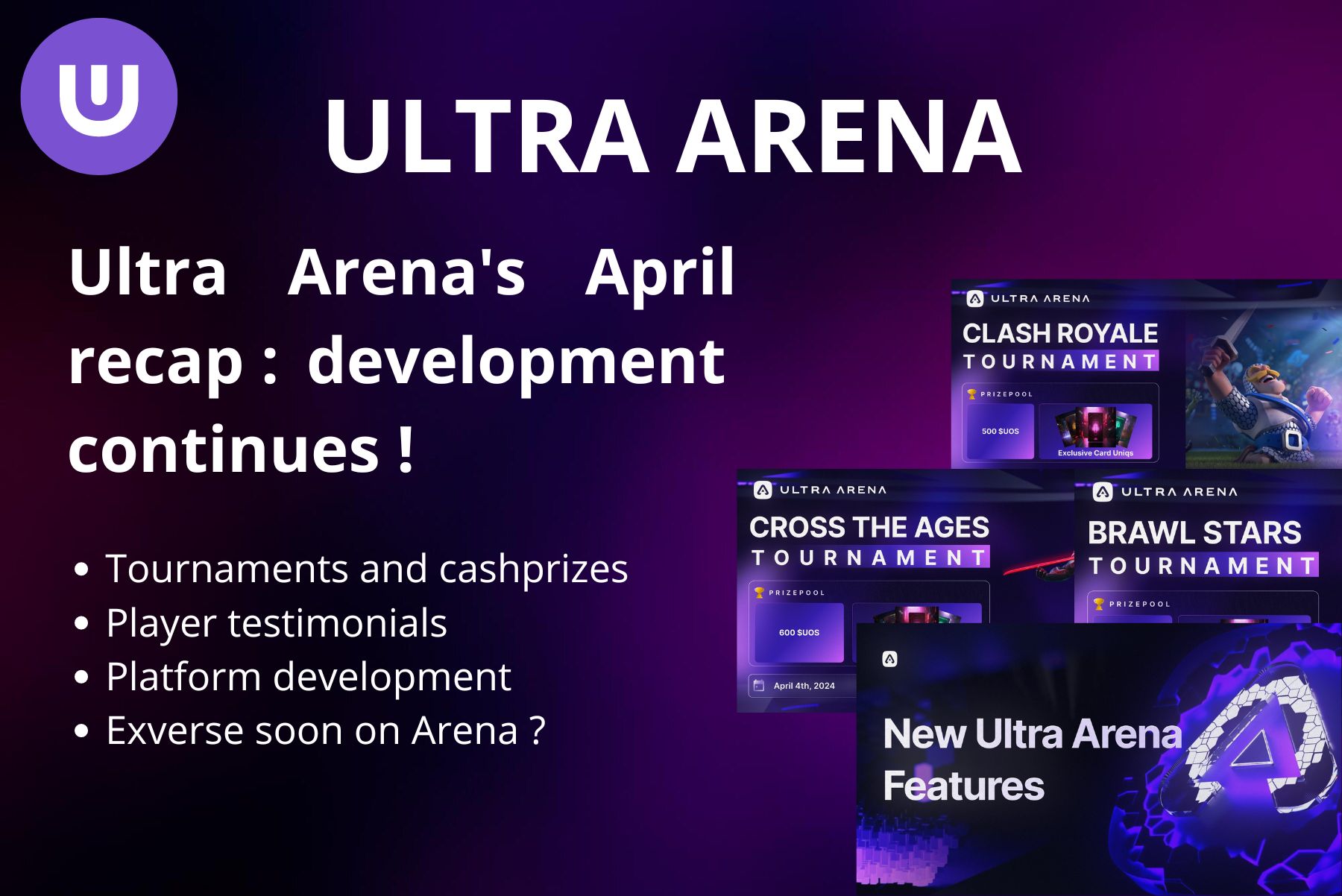 Ultra Arena's April recap : development continues !